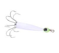 SECFOU Gancho para Pesca de Calamar Ojos Luminosos y Diseño Duradero, Anzuelo de Hierro 8 Garras, para Pesca Desde Barco en Ríos y Lagos, Medidas 3.07X1.81X1.77 Pulgadas Color Aleatorio