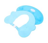 SECFOU Gorro de Champú Protector de Orejas Azul para Ñiño Ajustable Talla Única Gorra Ligera y Cómoda para Baño y Ducha Infantil