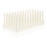 SECFOU Gradilla para Tubos de Ensayo de Plástico Azul 66 Posiciones, Diseño Multifuncional para Laboratorio y Aulas de Ciencias, Gran Capacidad para Sostener Tubos