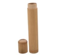 SECFOU Humidor de Viaje para Cigarro Tubo de Bambú Sellado Portátil y Compacto Contenedor Hermético para Almacenar y Organizar Cigarros Adecuado para Uso Exteriores Hogar Oficina y Bar