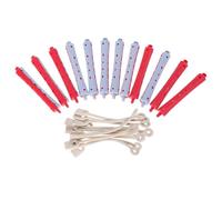 SECFOU Juego de 12 Stick para Peinar Pelo de Varillas para Permanente de Cabello Plástico, Alta Eficiencia y Rizador de Pelo para Uso Profesional y Hogar