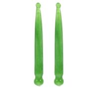 SECFOU Juego de 2 Palos de Masaje Facial de Resina Verde, Masajeador Manual de Puntos Gatillo para Acupuntura y Automasaje, Herramienta para Bienestar y Relajación en Salud y Hogar