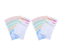 SECFOU Juego de 28 Hojas Perforadas para Planificador A6, Hojas de Presupuesto 6 Agujeros, Papel de Recarga para Planificación Semanal y Ahorro, Tamaño 8,9 X 17,2 Cm, Color