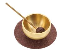 SECFOU Juego de Cuencos Cantores Mini Hechos a Mano con Mazo y Cojín, Cuenco Tibetano para Meditación, Yoga y Terapia Sonora, Instrumento Portátil para Relajación y Equilibrio del Chakra
