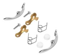 SECFOU Juego de Reparación para Trompeta Pequeño, Kit de Válvula de Trompeta con 10 Piezas, Incluye Tornillos, Almohadillas y Bases, Accesorios Compatibles para Sistema de