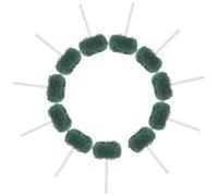 SECFOU Kit de 10 Almohadillas de Pulido para Taladro de Color Verde Función Autoafilante y Material Estropajo para Pulido de Automóviles y Metalurgia