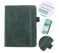 SECFOU Libreta de Direcciones A6 Verde de Bolsillo, Mini Organizador de Números de Teléfono Índice y Soporte para Bolígrafo, Agenda Portátil para Oficina y Uso Personal