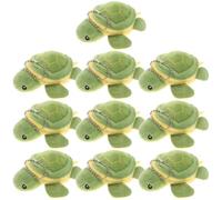 SECFOU Llaveros de Peluche Material de Felpa Suave Forma de Tortuga 10 Piezas Diseño Atractivo Adecuado como Obsequio y Decoración Varios estilos Colgantes para Mochila Varios estilos