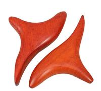 SECFOU Masajeador de Madera 2piezas para Piernas y Espalda Diseño de Bordes Suaves y Fácil de Llevar, Adecuado para Masaje Deportivo y Relajación en Viajes