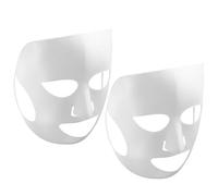 SECFOU Mascarilla de Silicona Reutilizable Diseño Colgante en Orejas 2 Piezas y Función para Prevenir Evaporación en Color Blanco para Mascarillas Faciales para Ambiente Aire