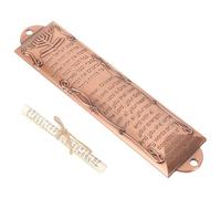 SECFOU Mezuzá de Metal Retro Ligera y Práctica para Decoración del Hogar y Oficina Aleación Resistente y Estilo Vintage Único para Fe Judía
