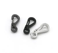 SECFOU Mini Mosquetones 15piezas sin Bordes Afilados de Aleación de Aluminio Gancho de Bloqueo Alta Resistencia para Mochila y Llavero Adecuado para Equipo de Color Color Aleatorio