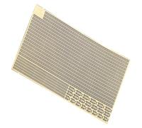 SECFOU Modelo de Buque de Guerra 1:700 Barandilla PE y Escalera de Metal Dorado para Montaje de Maquetas y Construcción Profesional