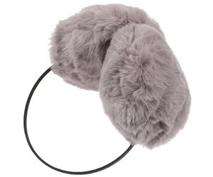 SECFOU Orejeras de Felpa Gris para Mujer, Cálidas y Peludas, Cubre Orejas Invierno, Calentador de Orejas para Exteriores, Accesorio Cómodo para Senderismo y Actividades al Aire Libre