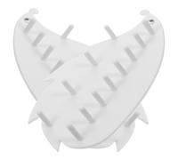 SECFOU Organizador de Joyas de Pared Colgador para y Accesorios sin Taladro Forma de Erizo Blanco, 2 Piezas Adecuado para Uso