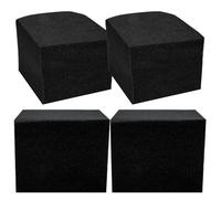 SECFOU Paneles de Esponja Insonorizados 4 Piezas, Cubos de Absorción Acústica 15x15x15 Cm, Espuma de Poliuretano Negra Ignífuga para Acústico en Estudios y Salas de Ensayo
