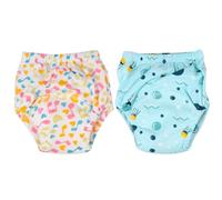 SECFOU Pantalones de Entrenamiento para Bebés Talla L, 2 Unidades, Pañales Lavables y Transpirables de 6 Capas, Diseño a Prueba de Fugas, Algodón Cómodo 24-36 Kg, Ideales