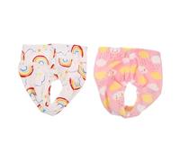 SECFOU Pantalones de Entrenamiento para Niños Pequeños 2 Piezas, Ropa Interior de Algodón Absorbente Prueba de Fugas, Lavables para Uso Diurno y Nocturno