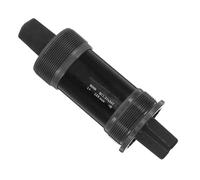 SECFOU Pedalier Negro de Acero al Carbono Plegable de Bicicleta 113mm | Cojinete Sellado, Diseño Hueco, Pieza para Carretera y Montaña, Tornillo