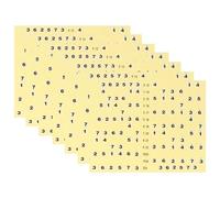 SECFOU Pegatinas para Diapasón de Guitarra Amarillo, 7 Piezas, Adhesivo Fácil de Montar Que Ayuda a Dominar el Mástil, Diseño Profesional y Práctico