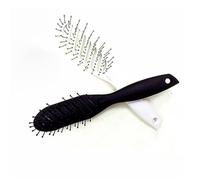 SECFOU Peines de Plástico Negro y Blanco para Mujeres, Peine de Peluquería Dientes Anchos, Resistente y Fácil de Usar en Accesorios de Belleza para Cuidado del Cabello, Pack de 2 Piezas