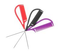 SECFOU Peines de púa metálica para mechas y balayage, set 3 piezas, separación precisa para coloración limpia sin manchas, uso en salón y en casa
