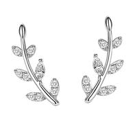 SECFOU Pendientes Trepadores Pequeños para Mujer Plata Elegantes y Cómodos Joyas Sencillas de Moda Diaria