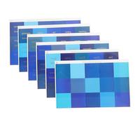 SECFOU Pestañas Adhesivas Mensuales Pequeñas Resistentes al Agua, Pestañas de Índice Azul Detalle Dorado, 6 Hojas para Organización y Planificación en Oficina y Escuela