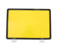 SECFOU Portaetiquetas Magnético A4 Negro 2 Imanes, Señal de Clasificación para Almacén, Letrero Reutilizable de Abs para Guía en Fábrica, Oficina y Estanterías Industriales