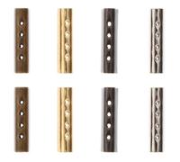 SECFOU Puntas de Metal para Cordones Planos 80 Piezas 4 Agujeros 4 MM X 20 MM Azul Antiguo para Cordones de Zapatos y Cuerda de Sombrero Accesorios de Reparación Manual