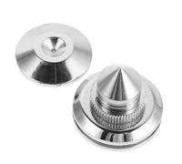 SECFOU Puntas para Altavoces de Cobre Niquelado y Oro 24k, Antideslizantes para Mejorar la Claridad del Sonido en Altavoces Torre y Muebles Hogar