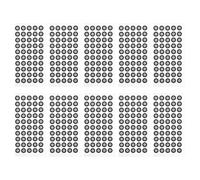 SECFOU Puntos de Marcado Reflectantes para Escáner 3D 6 Mm, 600 Unidades en 12 Hojas, Película Reflectante de Alta Precisión para Escaneo, Marcadores de Referencia para Oficina y Diseño