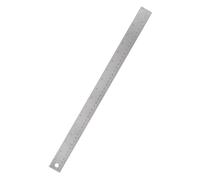 SECFOU Regla de Acero Inoxidable Respaldo de Corcho de 45 Cm para Estudiantes y Oficina, Superficie Lisa sin Rebabas, Adecuado para Dibujo y Medición en Aula