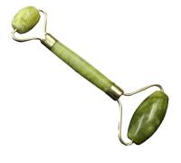 SECFOU Rodillo Facial de Jade Natural para Masaje Antienvejecimiento y Antiarrugas Diseño Ergonómico Cómodo para Cara y Cuello