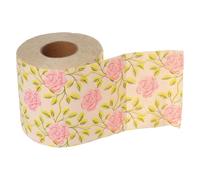 SECFOU Rollo de Papel Higiénico de Pulpa de Bambú Diseño Decorativo Delicado, Adecuado para Baño y Mesa, Papel Higiénico Reutilizable y Creativo