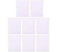 SECFOU Separadores de Carpeta Perforados de Pp Lavanda para Oficina y Notepad, 8 Piezas Organizadores para Documentos y Divisores de Cuaderno A4