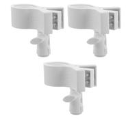 SECFOU Soporte de Clip para Micrófono Ajustable, Kit de 3 Piezas con Adaptador de Tornillo 5/8 a 3/8, Compatible con Micrófonos Dinámicos Condensador, Adecuado para Escritorio