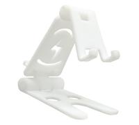 SECFOU Soporte Doble Plegable para Teléfono y Tableta de Abs Color Blanco 2 Espacios de Sujeción Adecuado para Escritorio y Viaje