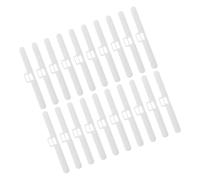 SECFOU Soporte Estores de Lamas Verticales de Plástico Blanco 20 Piezas 127mm para Persianas en Salón y Espacios de Trabajo