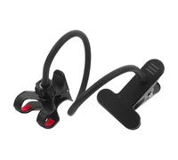 SECFOU Soporte para Teléfono de Escritorio Metálico Negro, Clip Ajustable y Flexible de Brazo Largo para Cama y Mesita de Noche, Soporte para Móvil Compatible Teléfonos Inteligentes,