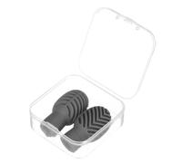SECFOU Tapas de Silicona para Baquetas de Batería 7a 5a, Funda Protectora Gris Negro 2 Piezas, Silenciador para Práctica en Pad de Batería, Accesorios Duraderos para Percusión
