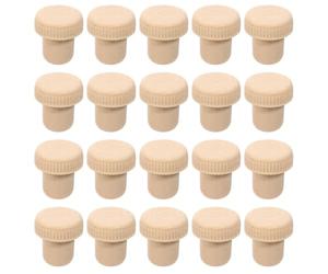 SECFOU Tapones de Vino de Polímero Color Aleatorio para Botellas 20 Piezas Accesorios de Cocina Prácticos Que Previenen Derrames y Son Fáciles de Almacenar Hogar