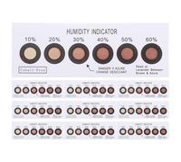 SECFOU Tarjeta Indicadora de Humedad Smd de 6 Puntos, Portátil y Reutilizable, Cambio de Color Azul a Rosa, Paquete de 10 Unidades para Monitorización de Humedad en Hogar y