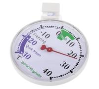 SECFOU Termómetro Indicador de Temperatura de Plástico para Frigorífico y Congelador de 30 a 40 °c, Dial Analógico, Adecuado para Control de Frío en Supermercados y Refrigeración