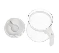 SECFOU Tetera de Vidrio Blanco Tetera Grande y Práctica de 1700ml Tapa de Pp Resistente al Calor Color Aleatorio para Oficinas y Casas de Té para Bebidas Frías