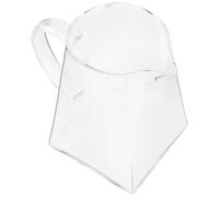 SECFOU Tetera de Vidrio Cuadrada con Asa Jarra Resistente para Té Casa y Oficina Capacidad Grande para Varias Personas Diseño Elegante y Vertido Preciso