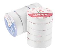 SECFOU Toallas Desechables Comprimidas Faciales Pack 10 Unidades Textura Perla Paquete Portátil para Limpieza Facial en Exteriores