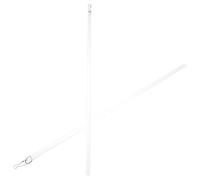 SECFOU Varillas para Tiradores de Cortinas Acrílicas de Color Blanco 43 Cm, Barra de Tiro Manual para Persianas y Ventanas, Paquete de 2 Unidades para Ajuste Silencioso y Control Preciso