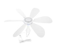 SECFOU Ventilador Colgante USB de Plástico 6 Aspas para Exterior y Camping, Diseño Silencioso y Decoracion Verano Adecuado para Días Calurosos
