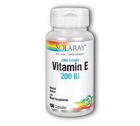 Seco De Vitamina E 200 IU 100 Cápsulas Por Solaray